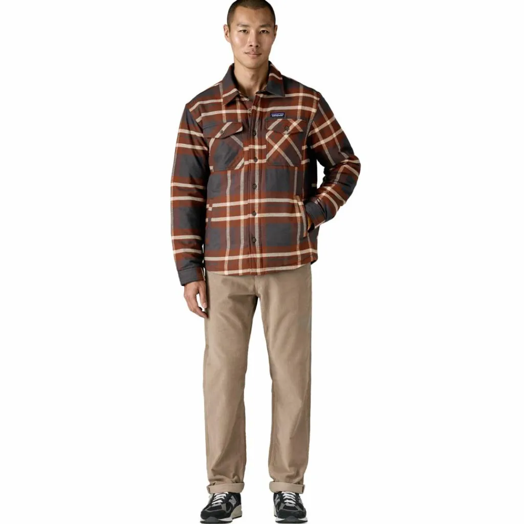 Patagonia Lightweight Insulated Fjord overhemd heren ashore ink black< Outdoor Shirt