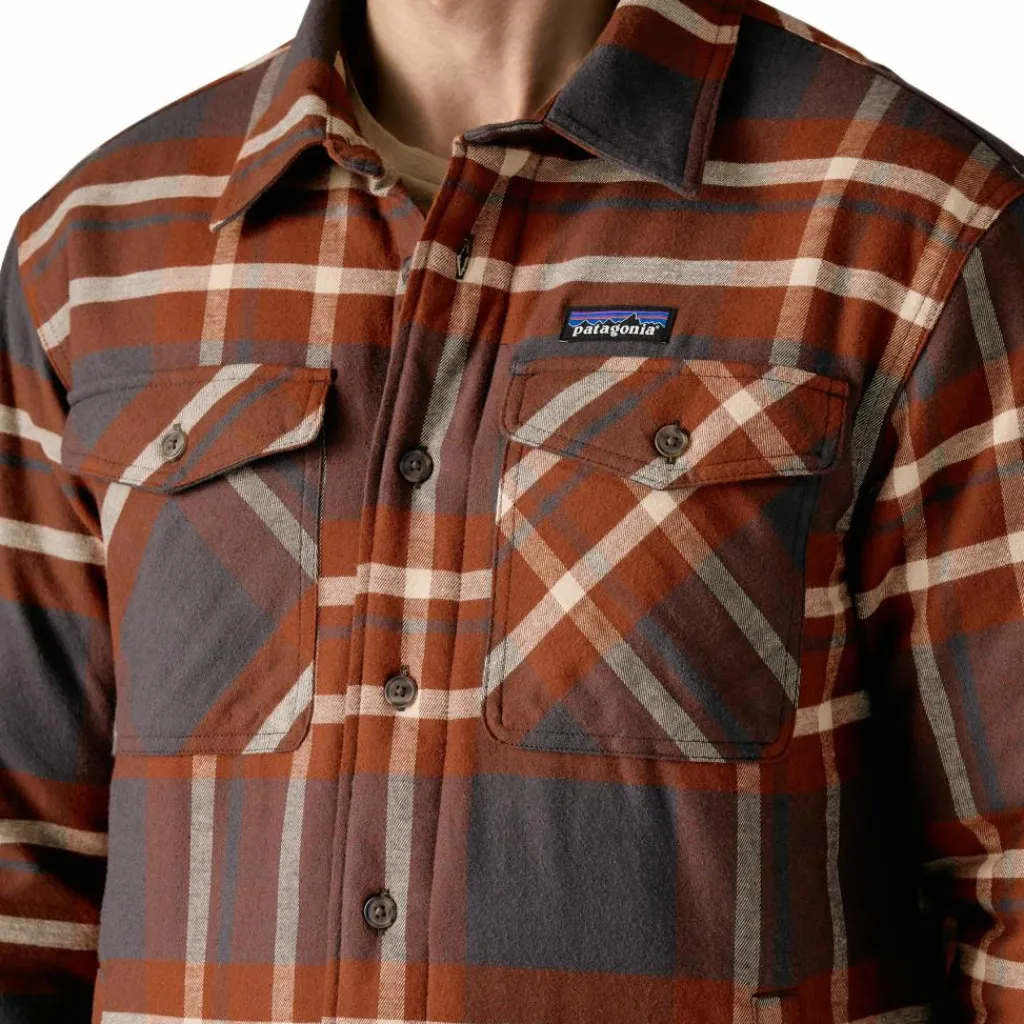 Patagonia Lightweight Insulated Fjord overhemd heren ashore ink black< Outdoor Shirt