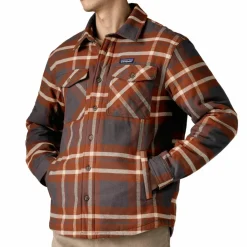 Patagonia Lightweight Insulated Fjord overhemd heren ashore ink black< Outdoor Shirt