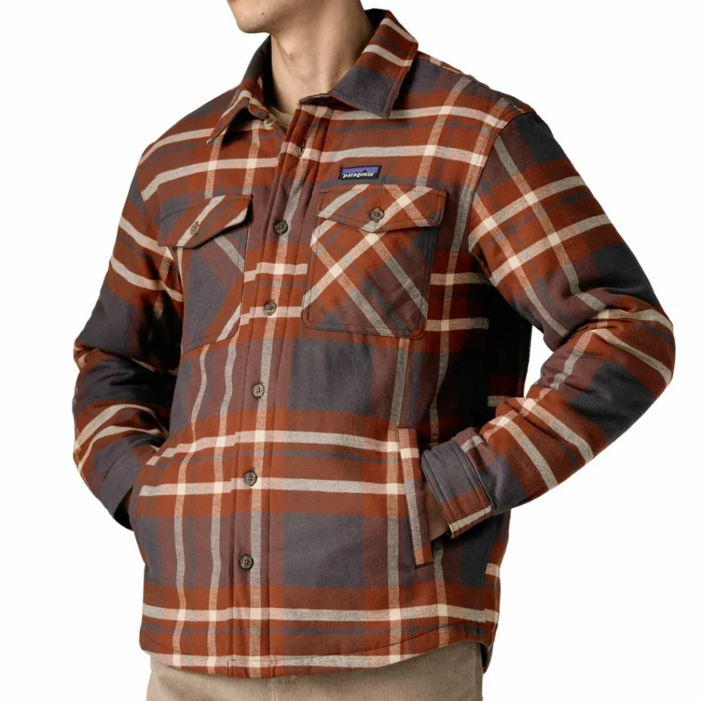 Patagonia Lightweight Insulated Fjord overhemd heren ashore ink black< Outdoor Shirt