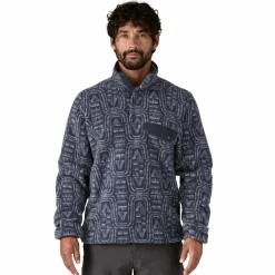Outdoor Trui-Patagonia Lightweight Synchilla Snap-T sweater heren flow sunken blue