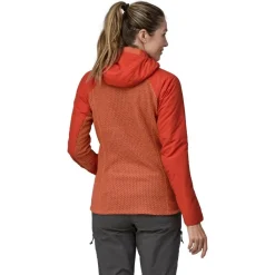 Outdoor Vest-Patagonia Nano-Air Light Hybrid Hoody outdoor vest dames  pimento red