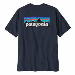 Patagonia P-6 Logo Responsibili-Tee shirt heren new navy< Outdoor Shirt