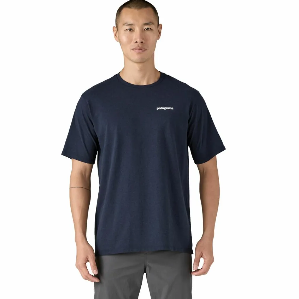 Patagonia P-6 Logo Responsibili-Tee shirt heren new navy< Outdoor Shirt