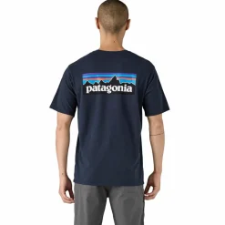 Patagonia P-6 Logo Responsibili-Tee shirt heren new navy< Outdoor Shirt