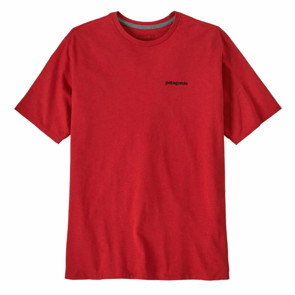 Patagonia P-6 Logo Responsibili-Tee shirt heren amanita red< Outdoor Shirt