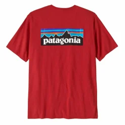 Patagonia P-6 Logo Responsibili-Tee shirt heren amanita red< Outdoor Shirt