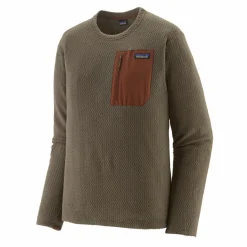 Patagonia R1 Air Crew Neck sweater heren marlow brown< Outdoor Trui