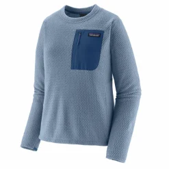 Patagonia R1 Air Fleece Crew Neck sweater dames barnacle blue< Outdoor Trui