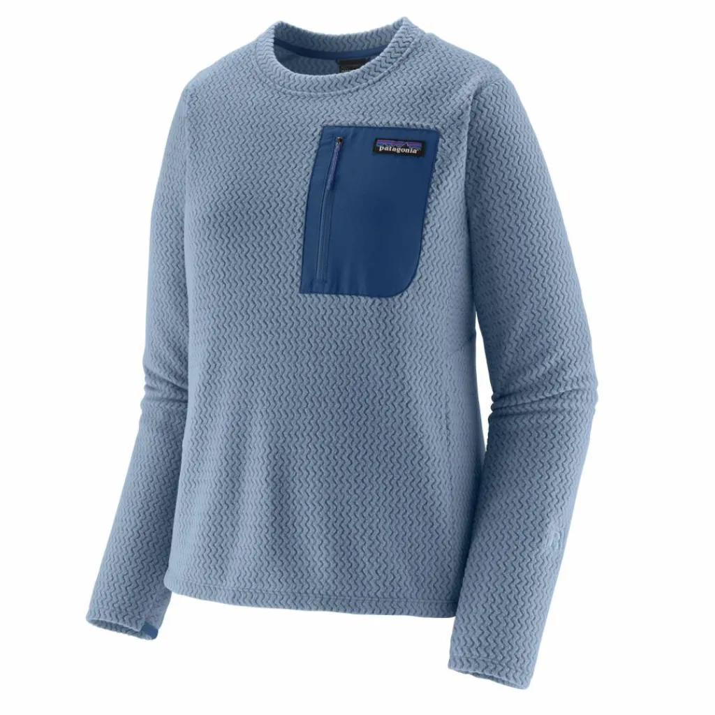 Patagonia R1 Air Fleece Crew Neck sweater dames barnacle blue< Outdoor Trui