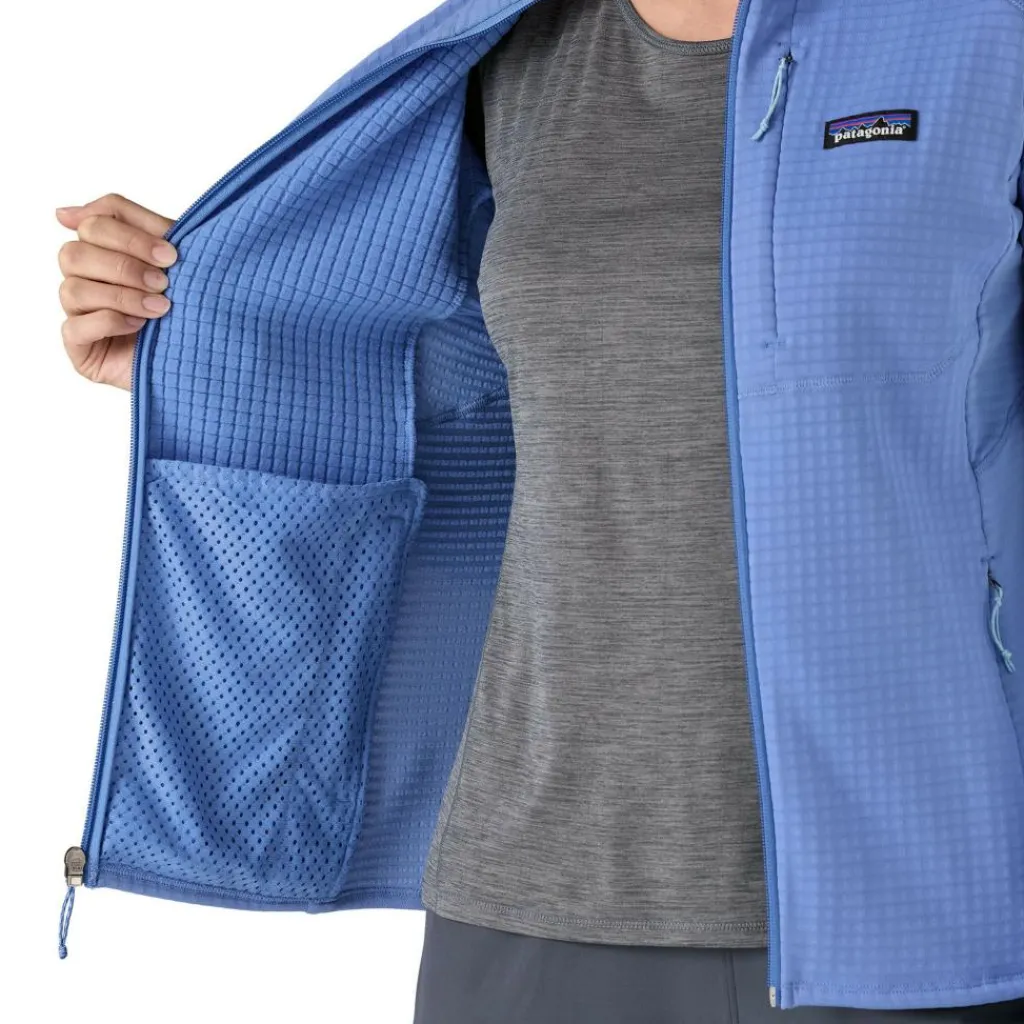 Fleece Vest-Patagonia R1 fleece vest dames abundant blue