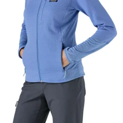 Fleece Vest-Patagonia R1 fleece vest dames abundant blue