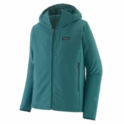 Fleece Vest-Patagonia R1 TechFace Hoody fleece vest heren wetland blue