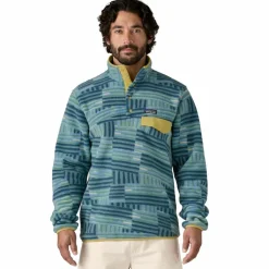 Patagonia Synchilla Snap-T fleece sweater heren quilty fitz wetland blue< Outdoor Trui