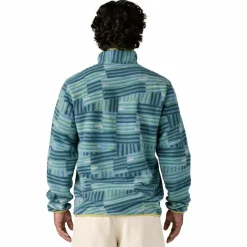 Patagonia Synchilla Snap-T fleece sweater heren quilty fitz wetland blue< Outdoor Trui