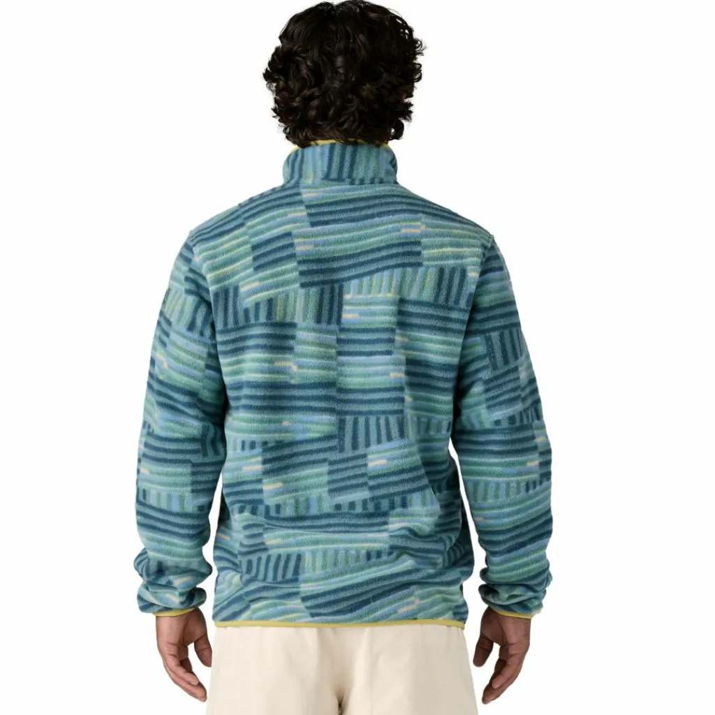 Patagonia Synchilla Snap-T fleece sweater heren quilty fitz wetland blue< Outdoor Trui