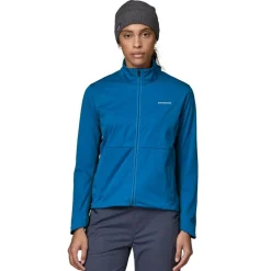 Outdoor Jack|Fleece Vest-Patagonia Wind Shield softshell jas dames endless blue