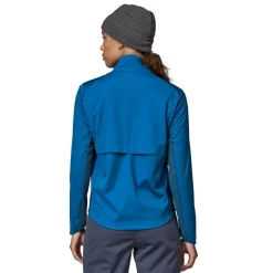 Outdoor Jack|Fleece Vest-Patagonia Wind Shield softshell jas dames endless blue