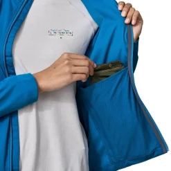 Outdoor Jack|Fleece Vest-Patagonia Wind Shield softshell jas dames endless blue