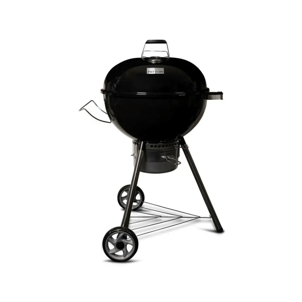 Houtskool Bbq-Patton Kettle Chef houtskoolbarbecue 57 cm premium black