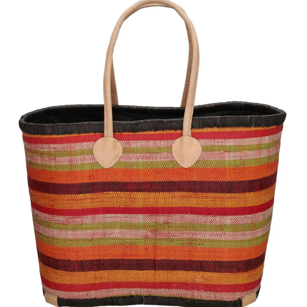 PE Florence Raffia strandtas red< Strandtassen
