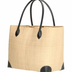 PE Florence  Rieten strandtas natuur< Strandtassen