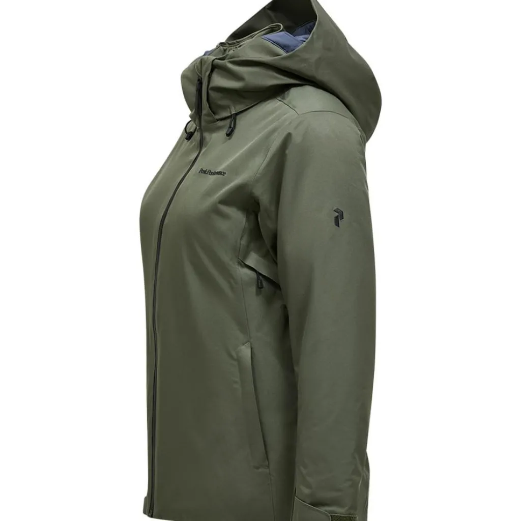 Ski Jassen|Wintersport-Peak Performance ANIMA softshell winterjas dames pine needle