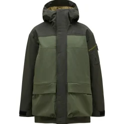 Peak Performance  2L Stretch parka winterjas heren olive extreme pine needle< Ski Jassen|Wintersport