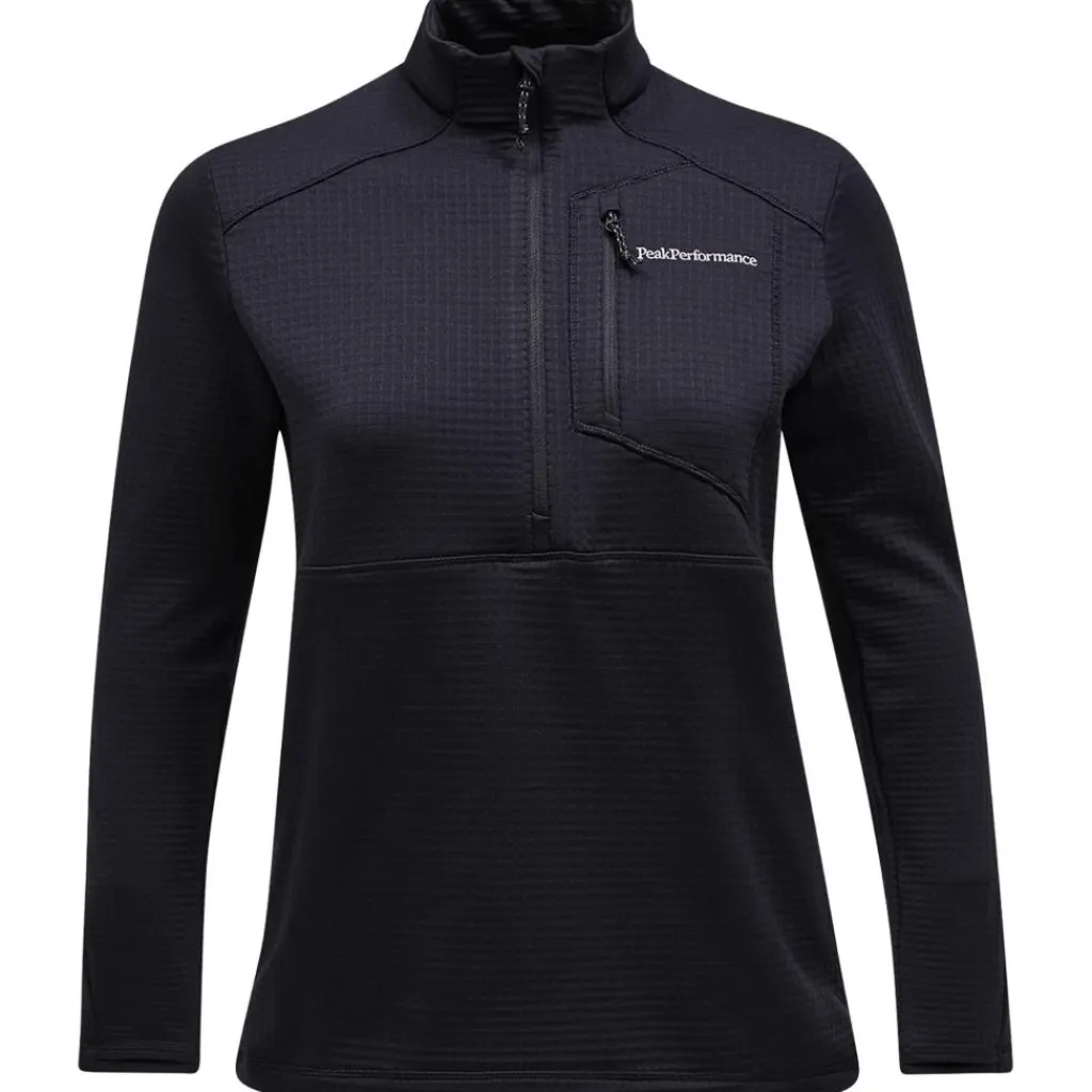 Peak Performance Trail Polartec Half Zip skipully dames black< Skipullies|Wintersport