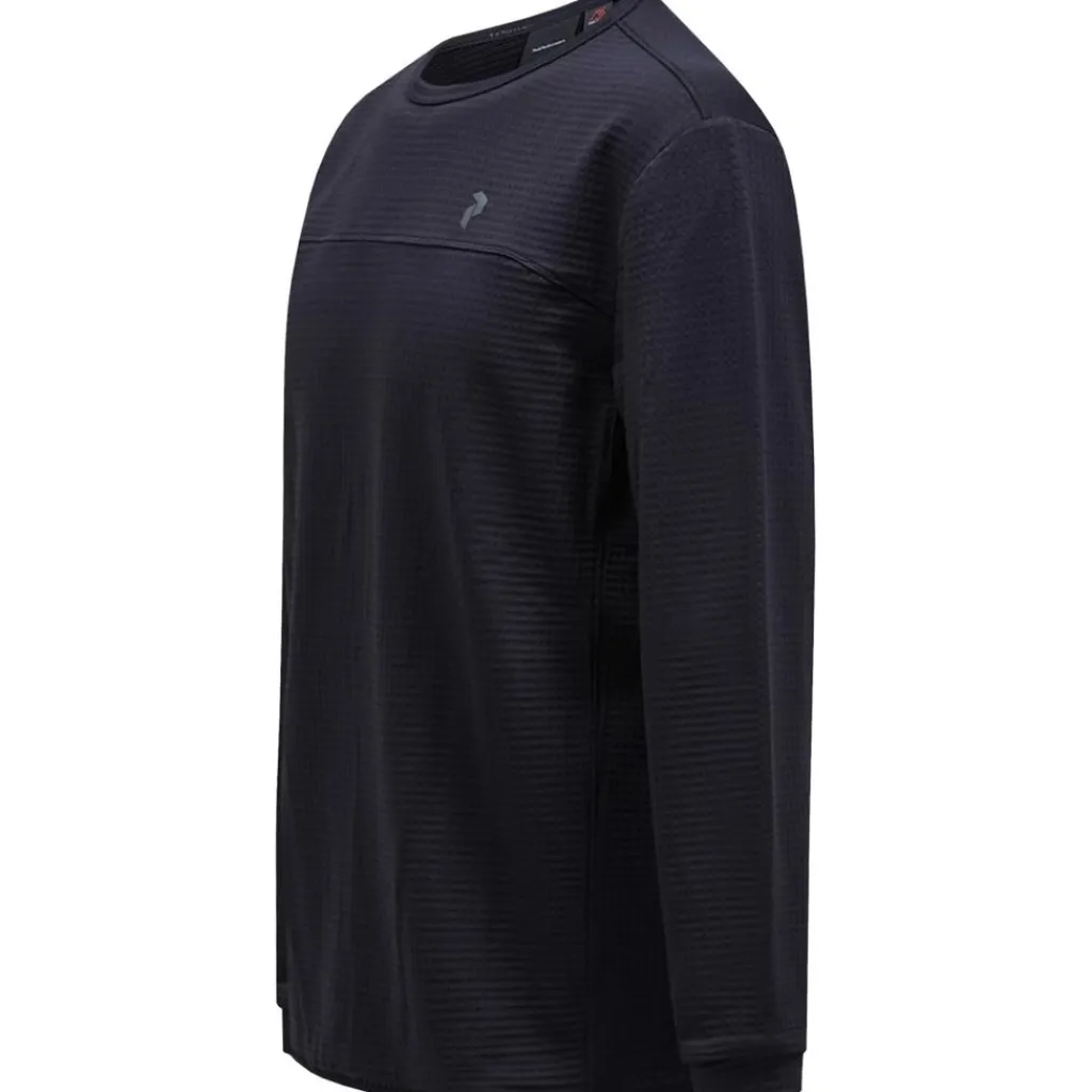 Ski Truien|Wintersport-Peak Performance Trail Polartec sweater heren black