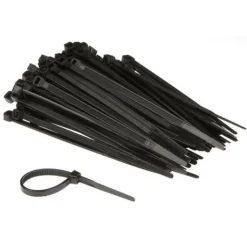 Perel Tie-wrap 120 x 4,6 mm zwart per 100 stuks< Lijm, Kit & Tape