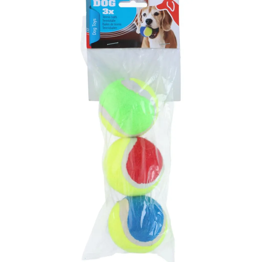 Hondenartikelen-Pet Toys Tennisballen hondenspeelgoed per 3 stuks