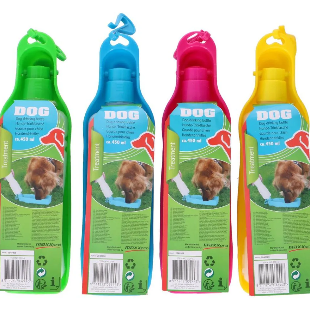 Pet Treatment Hondendrinkfles 450 ml assorti< Hondenartikelen