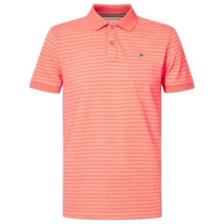 Petrol Industries Polo heren fiery coral< Shirts, Polo's & Blouses