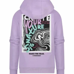 Ski Truien|Wintersport-Poederbaas Arty hoodie dames lila