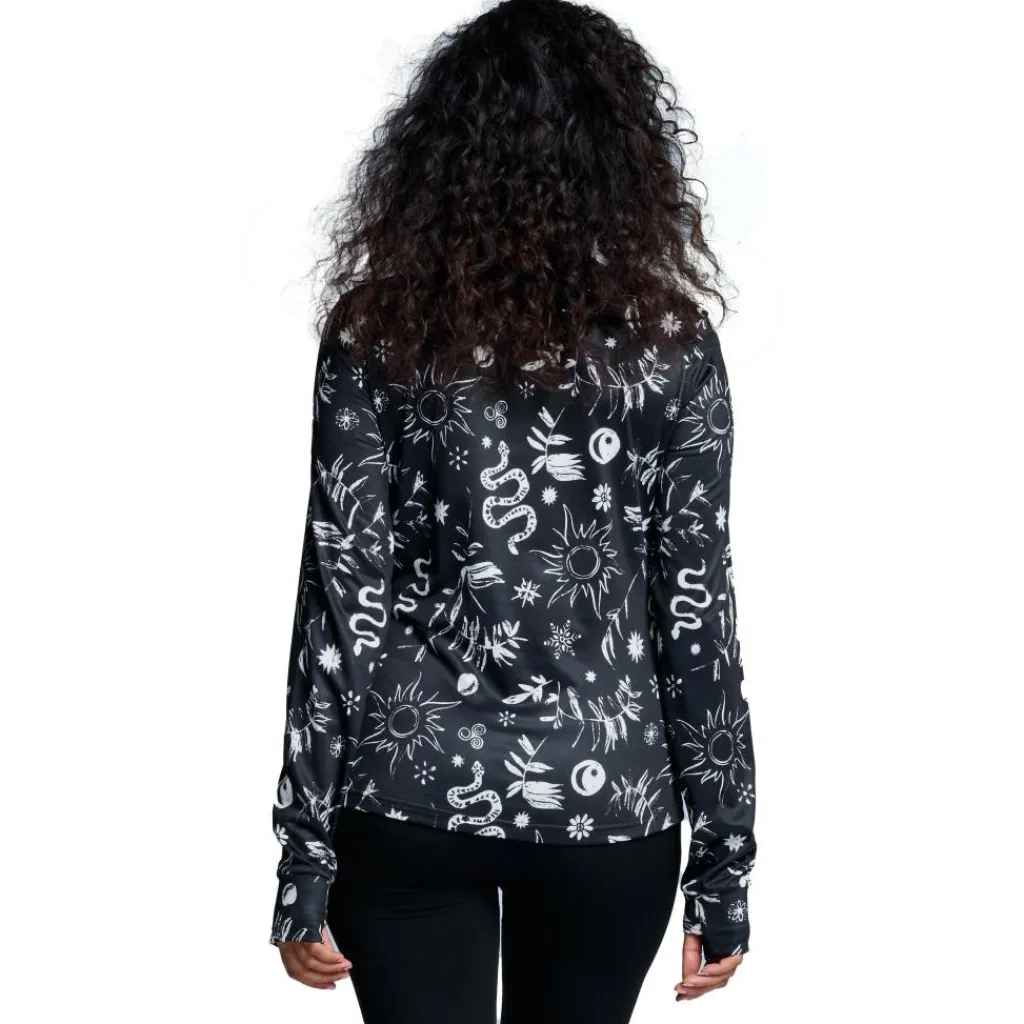 Poederbaas CL skipully dames black multi< Skipullies|Wintersport