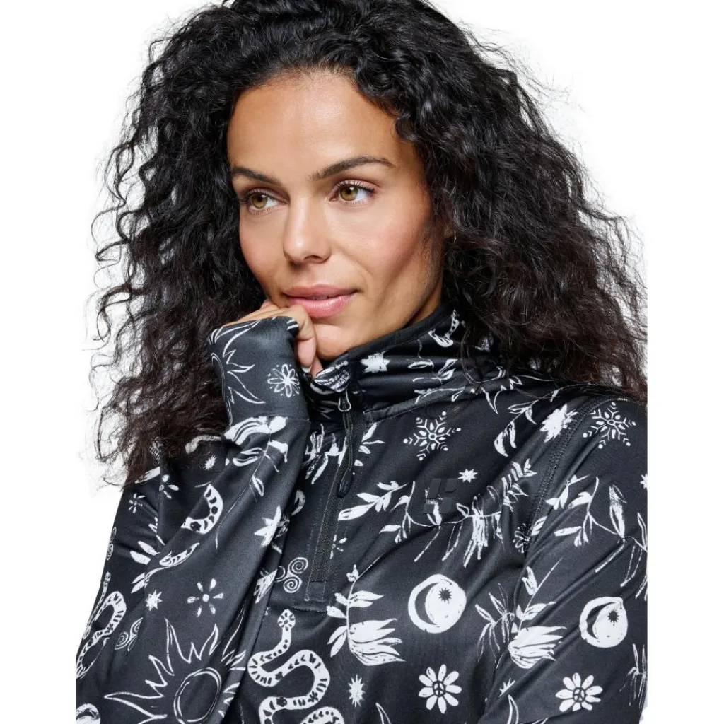 Poederbaas CL skipully dames black multi< Skipullies|Wintersport