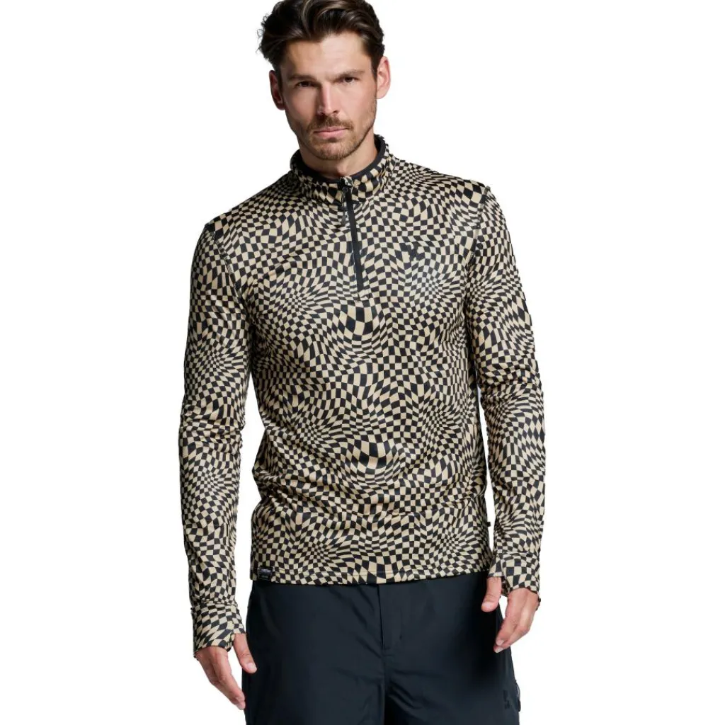 Poederbaas CL skipully heren warm sand< Skipullies|Wintersport