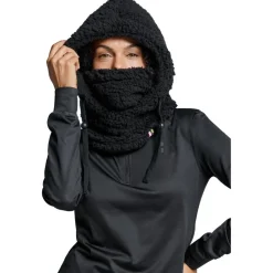 Mutsen|Wintersport-Poederbaas Fluffy balaclava black