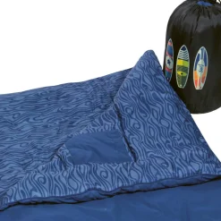 Slaapzakken-Polydaun Beach House slaapzak junior blue surfboard
