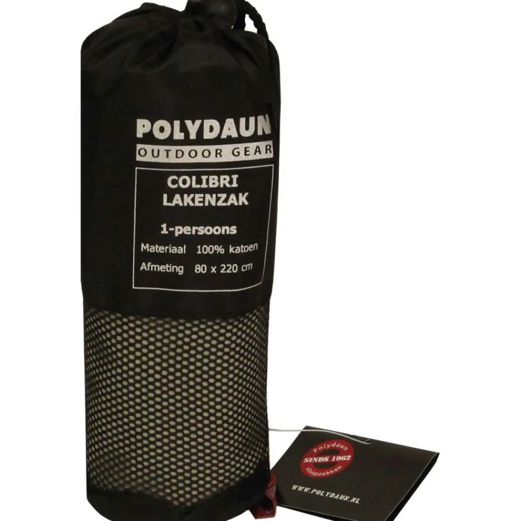 Polydaun Colibri katoenen lakenzak mist< Slaapzakken