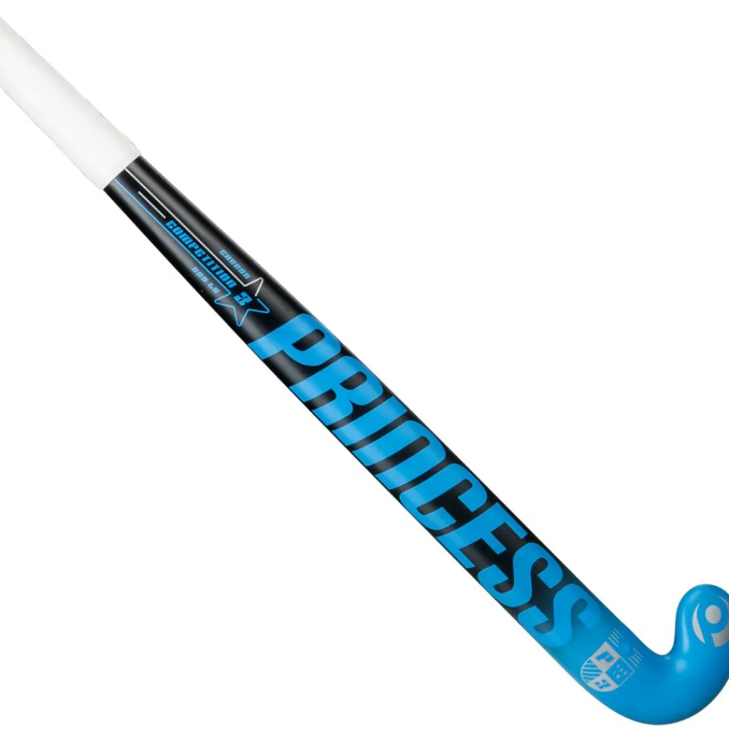 Princess Hockey Competition 3 STAR SG9 Low Bow hockeystick black blue - 36,5 inch< Hockeystick