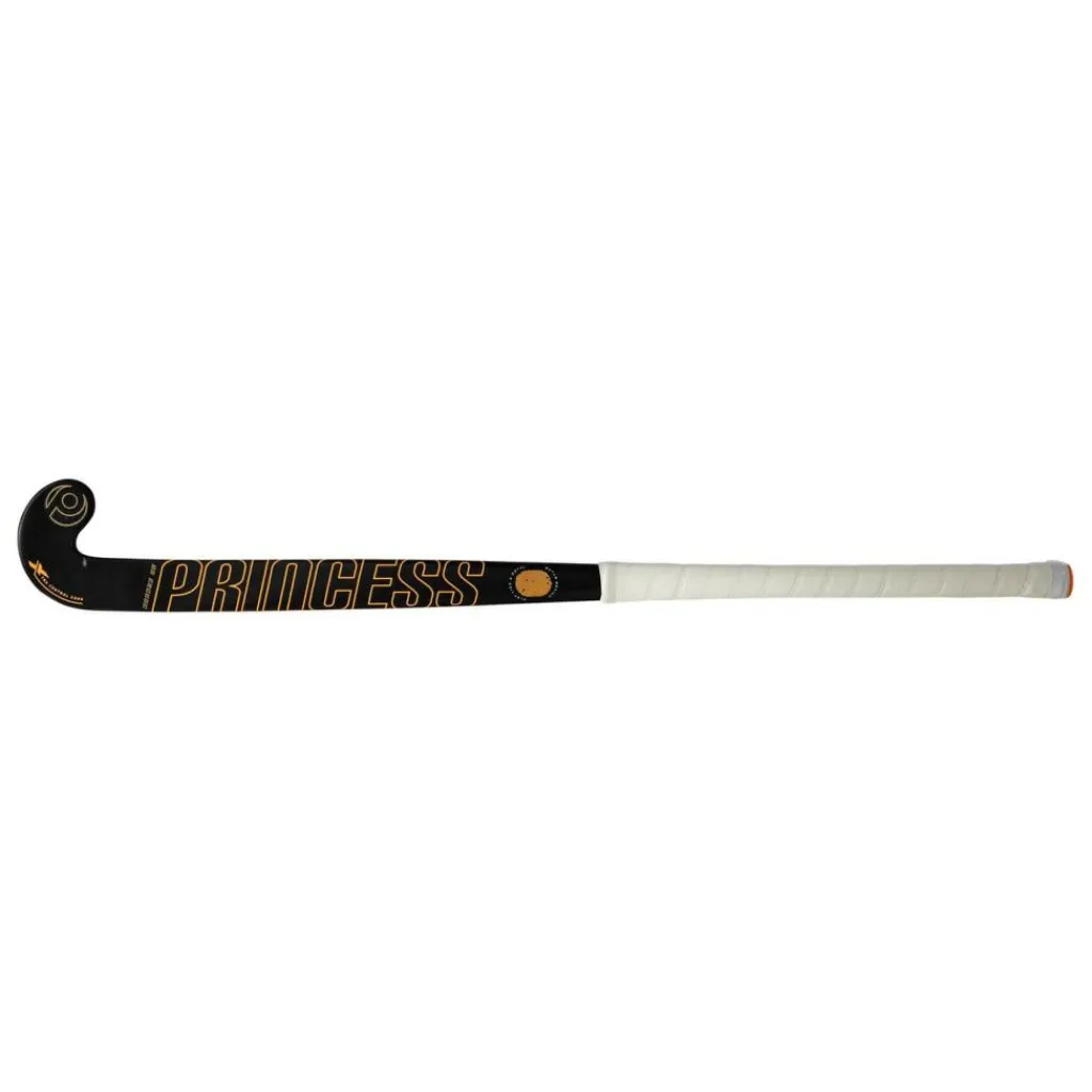 Princess Hockey Indoor Premium 7 Star SG9 low bow hockeystick black orange - 36,5 inch< Hockeystick