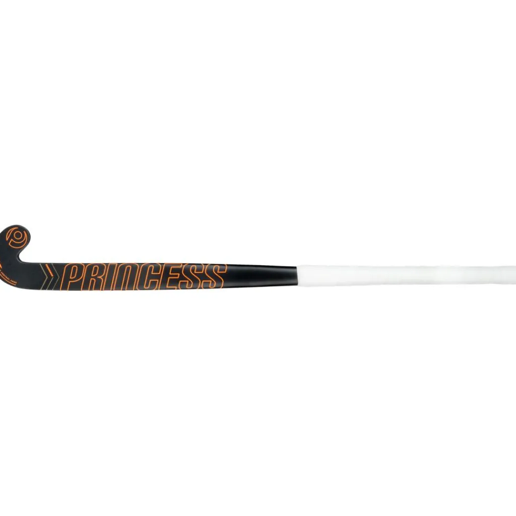 Hockeystick-Princess Hockey Premium 7 STAR SG9 Low Bow hockeystick black orange