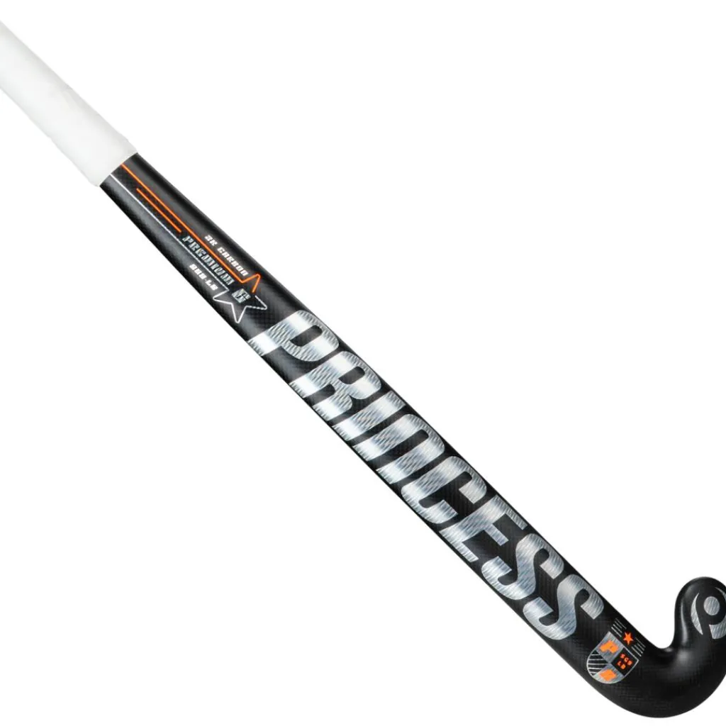 Princess Hockey Premium 6 STAR SG9 Low Bow hockeystick black orange< Hockeystick