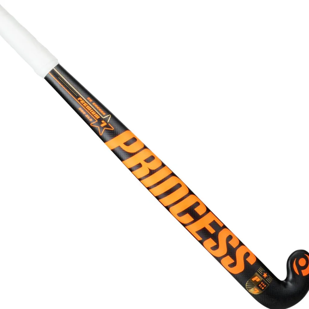 Princess Hockey Premium 7 STAR SGX Extreme Low Bow hockeystick black orange< Hockeystick