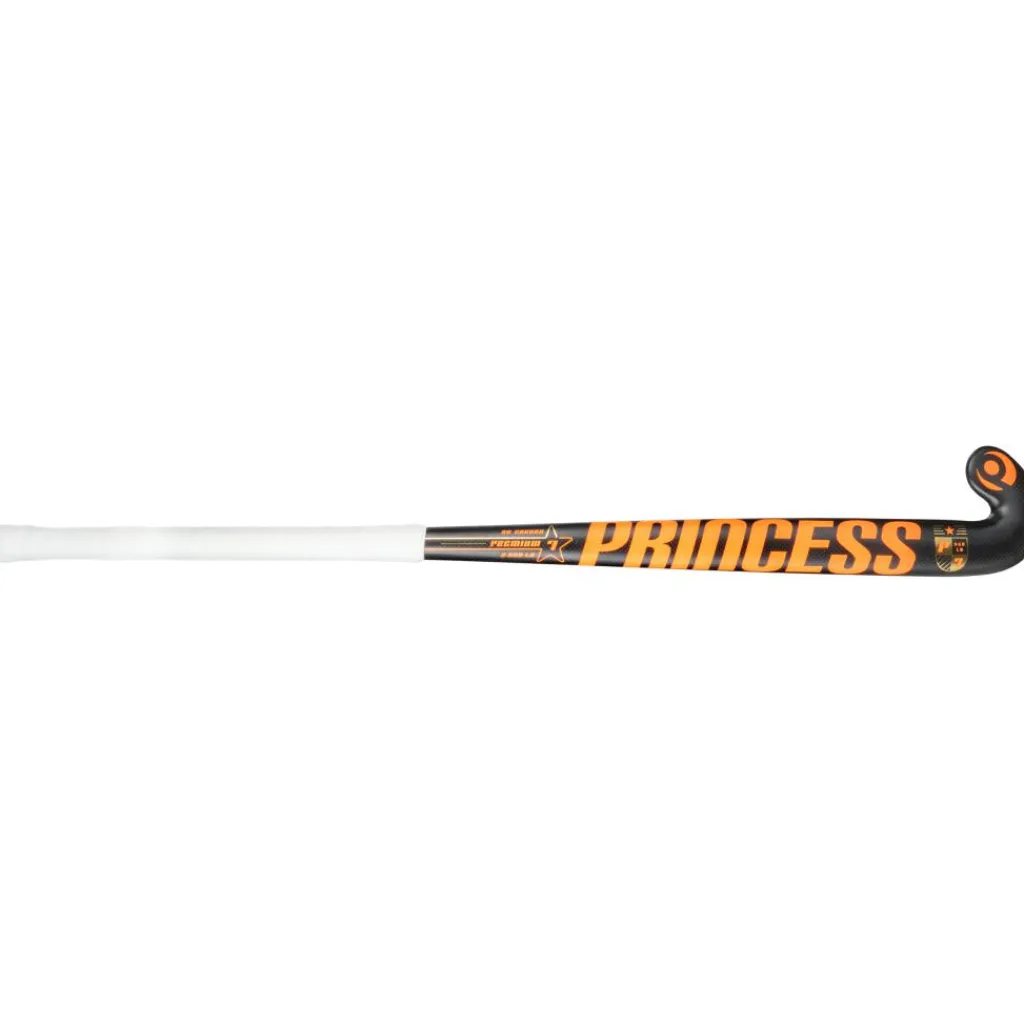 Princess Hockey Premium 7 STAR SG9 Low Bow hockeystick junior black orange< Hockeystick