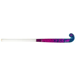 Hockeystick-Princess Hockey Woodcore Mid Bow hockeystick junior leopard purple neon pink