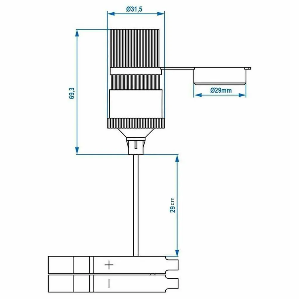 Camping Elektra-ProPlus Aanstekerdoos met accuklemmen