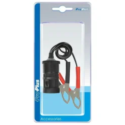 Camping Elektra-ProPlus Aanstekerdoos met accuklemmen